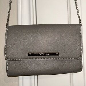 Betsy Johnson Gray Crossbody Bag